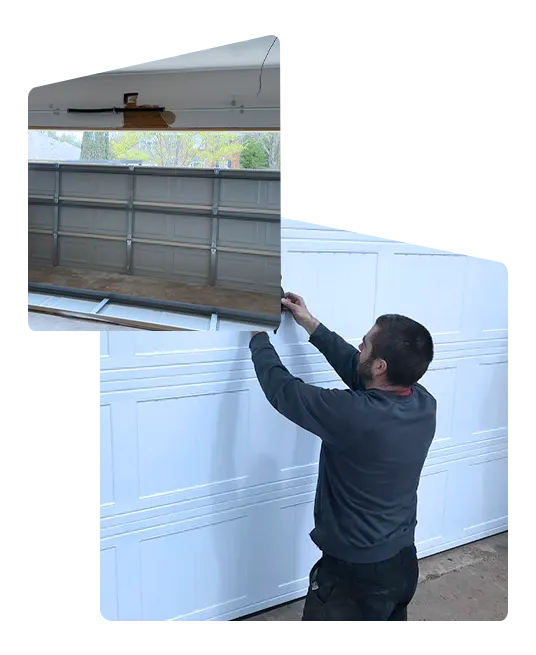 Garage door repair technician serving North Dallas, TX